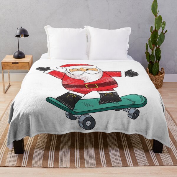 Item preview, Santa on a Skateboard designed and sold by trendingatees.