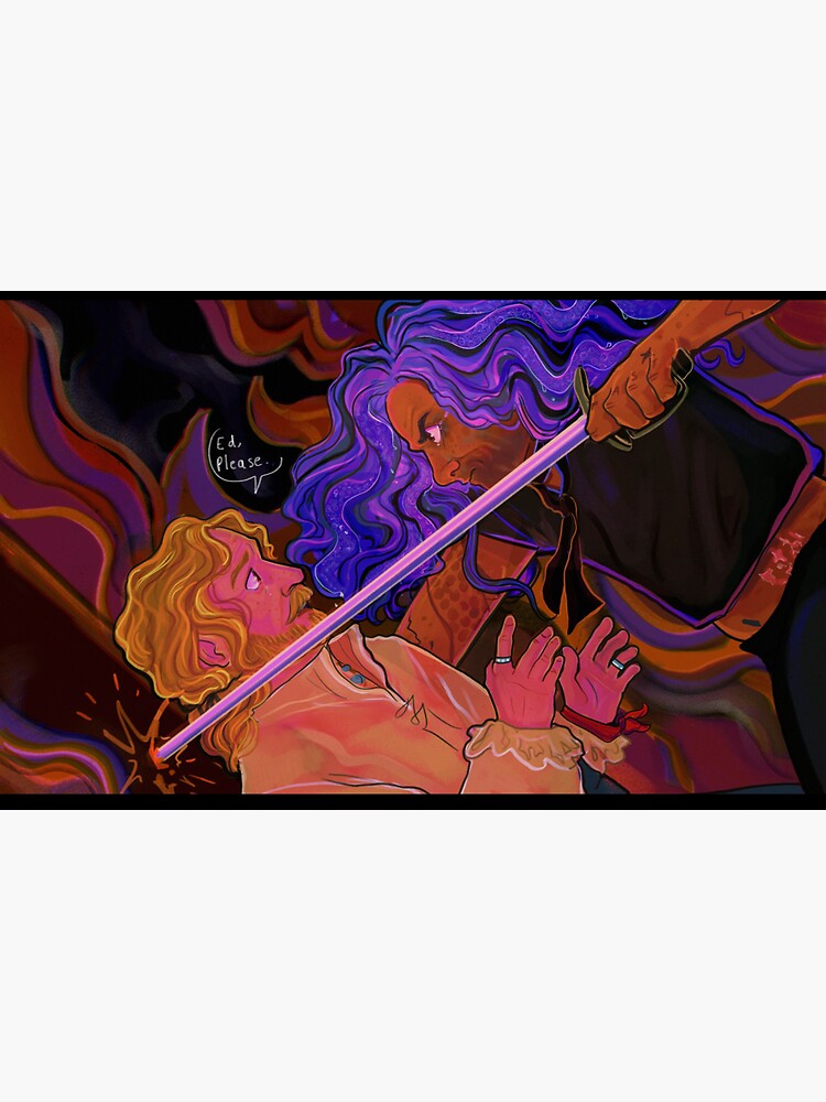 "run me through " Sticker for Sale by Victhehoover Redbubble