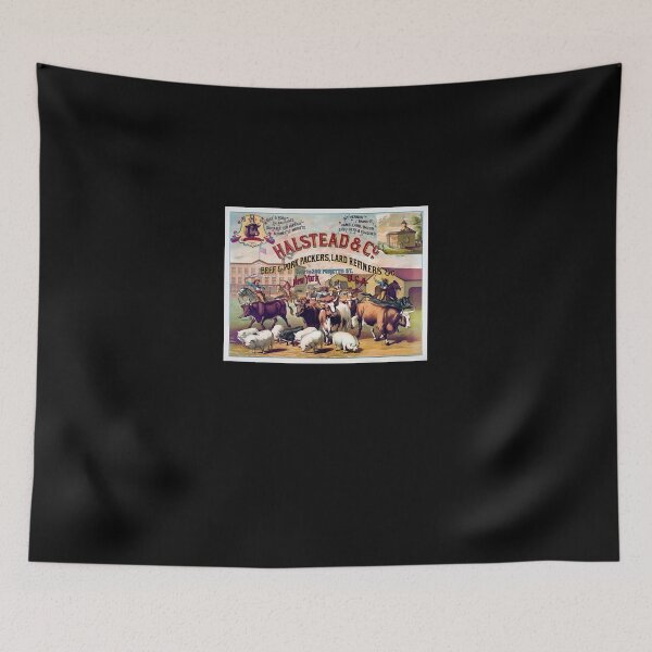 Item preview, Halstead beef and pork Packers Vintage Poster Classic T Shirt designed and sold by DaveMcGuinness.