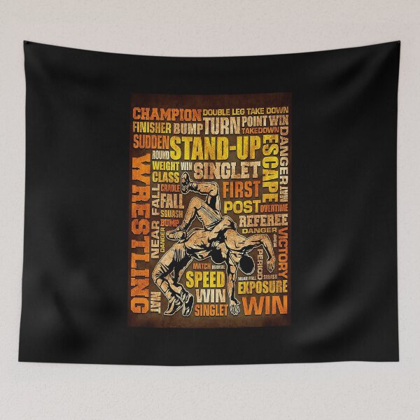 Item preview, Wrestling Text art  designed and sold by SEANPARKERAU.