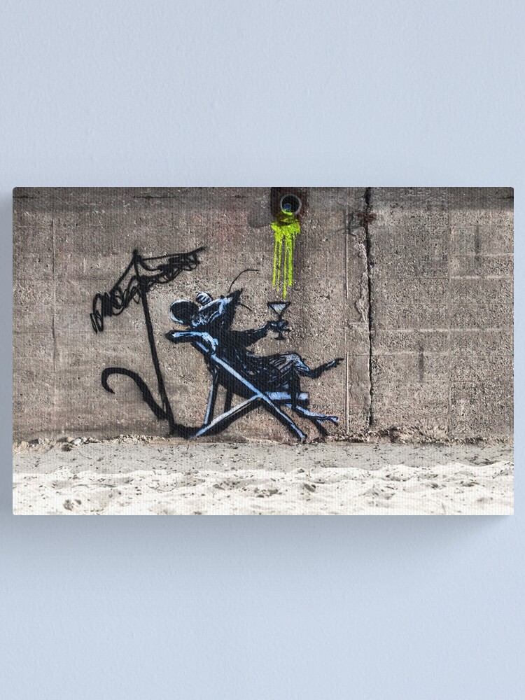 LV Fashion Rat Banksy Pop Art Graffiti Glam Wall Art