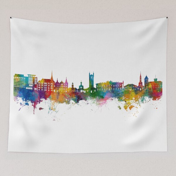 Item preview, Vevey Switzerland Skyline designed and sold by ArtPrints.