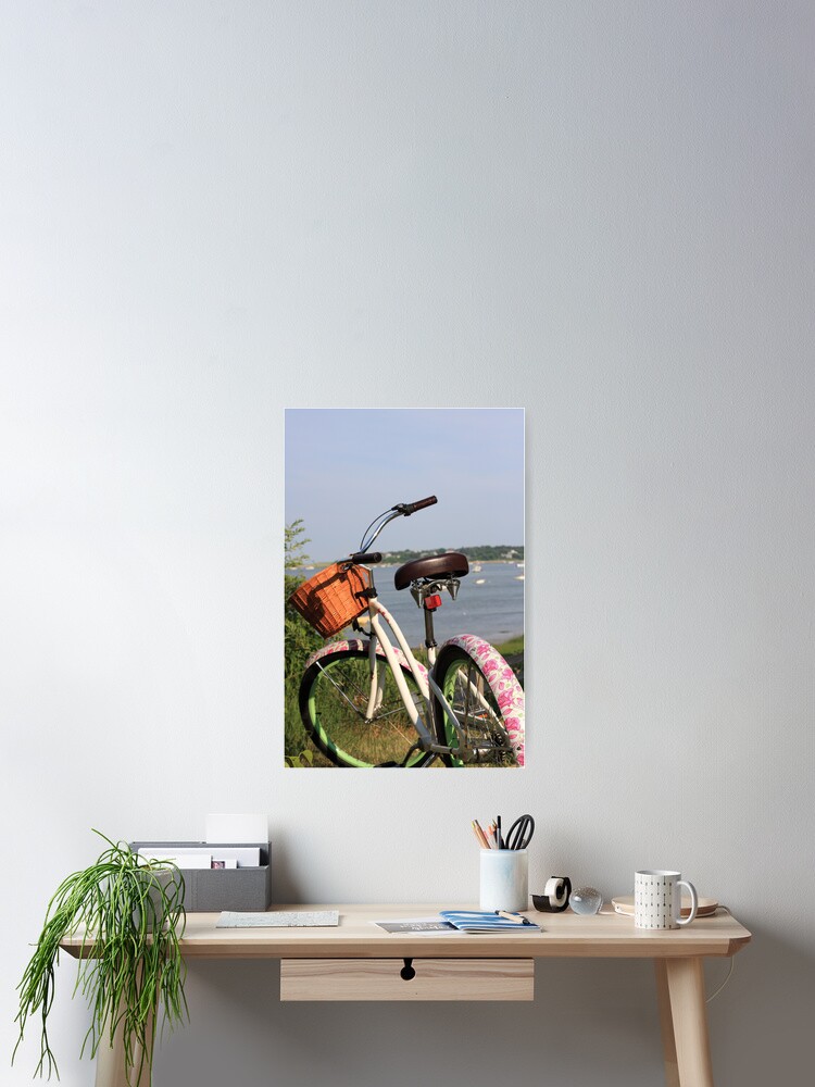 Thumbnail 2 of 3, Poster, Pink Bike. designed and sold by capecodart.