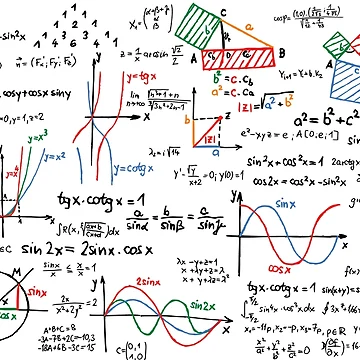 Artwork thumbnail, Mathematics Formulas Numbers  by CroDesign