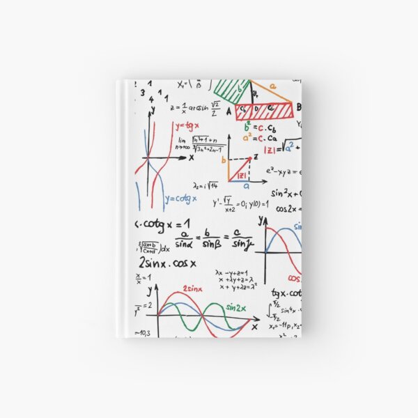 Mathematics Formulas Numbers Hardcover Journal