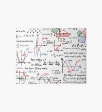 Mathematics Formulas Numbers Art Board