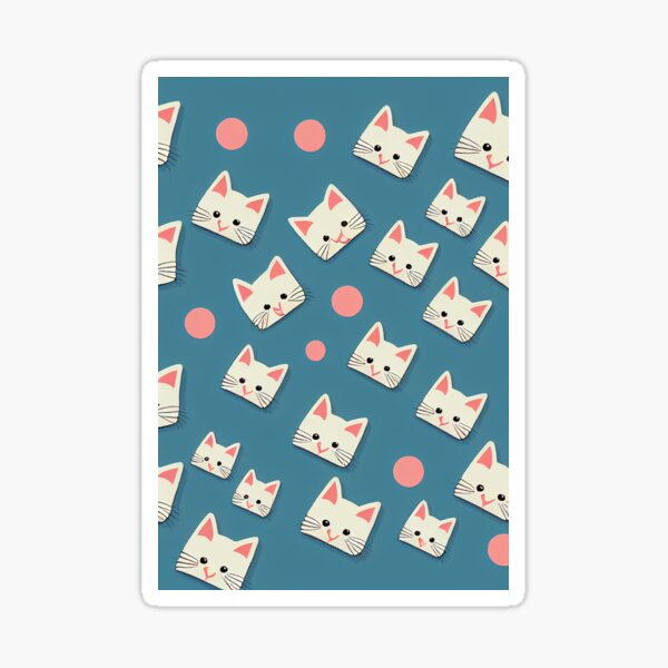 Aperçu de l'œuvre MOTIF DE CHATON MIGNON Midjourney AI Artwork créée et vendue par davidjulie.