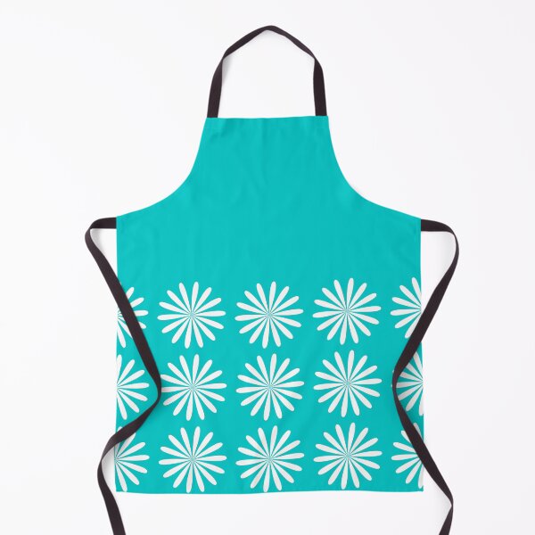 Item preview, Daisy Half Pattern in White and Robin’s Egg Blue designed and sold by kierkegaard.