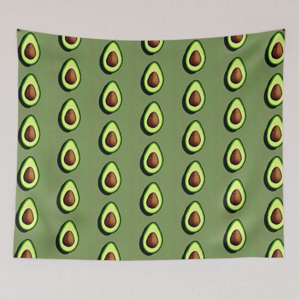 Item preview, Green Avocado Vegetarian Illustration Pattern designed and sold by SubtleSplit.