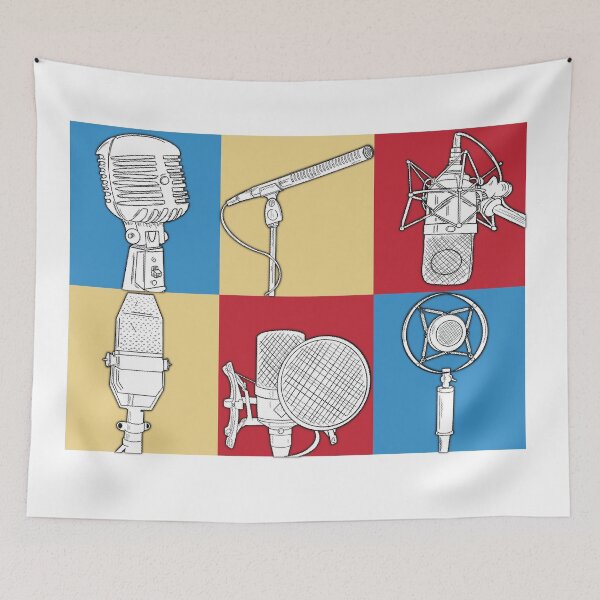 Item preview, Microphone Pop Art designed and sold by ChelseaSketch.