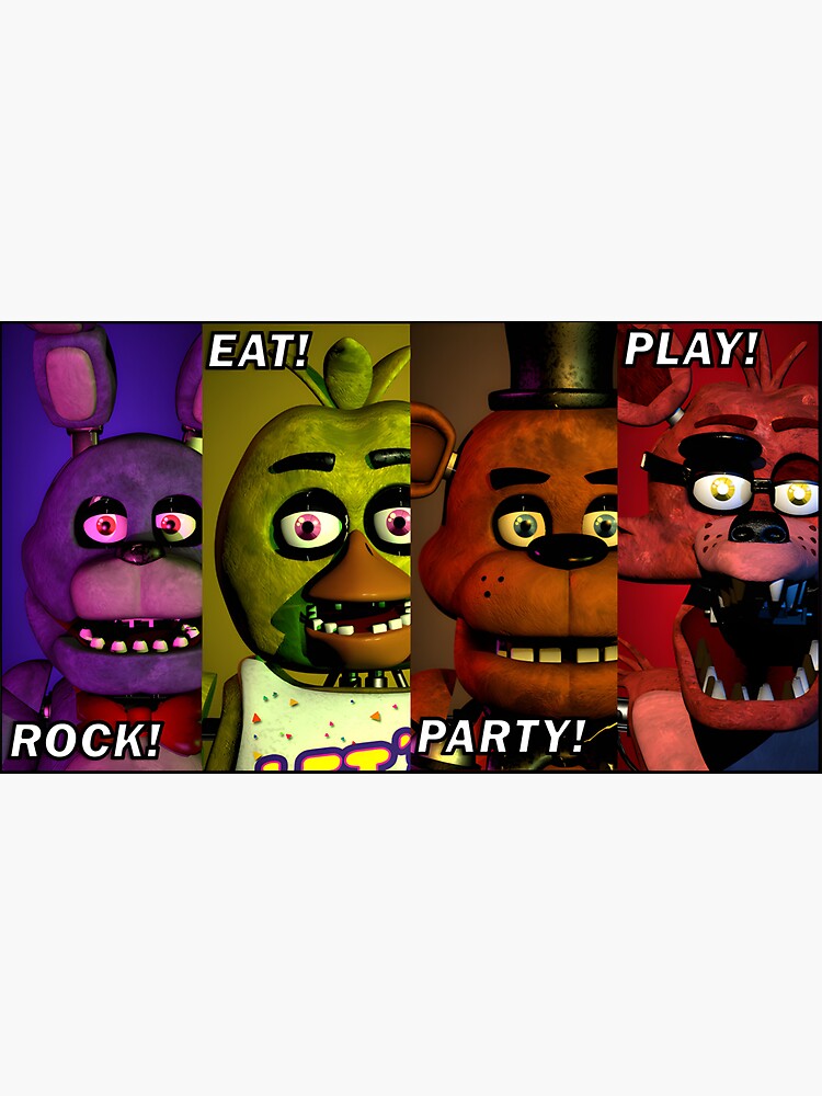 That One FNAF 2 Poster But With the Classic Animatronics