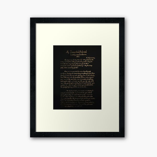Beethoven - My Immortal Beloved (Page1 of 3) Framed Art Print