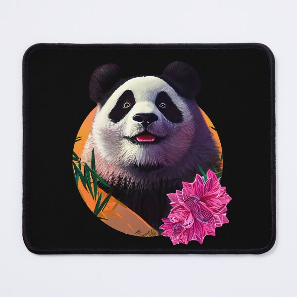Item preview, Panda And Flowers designed and sold by nuel-art.