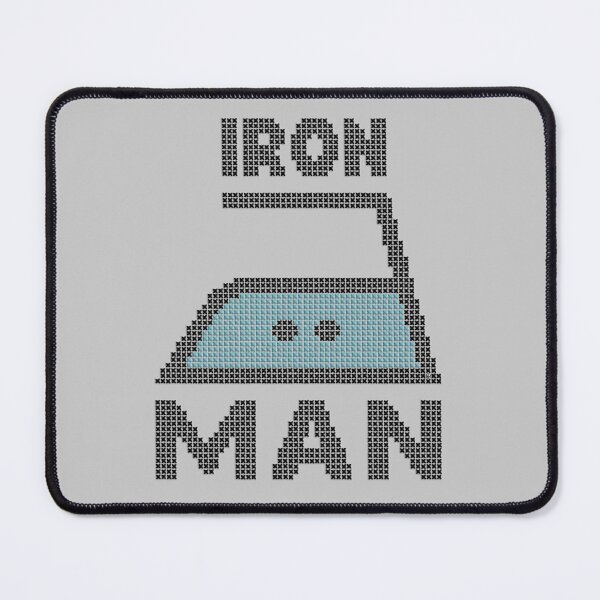 Item preview, IRON MAN - Funny faux embroidery print designed and sold by Colette van der Wal.