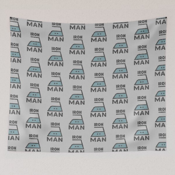 Item preview, IRON MAN - Funny faux embroidery print designed and sold by Colette van der Wal.
