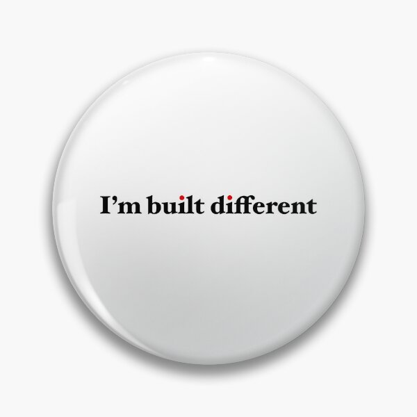 Item preview, I’m built different |  Typography, design designed and sold by Giovanni-c.