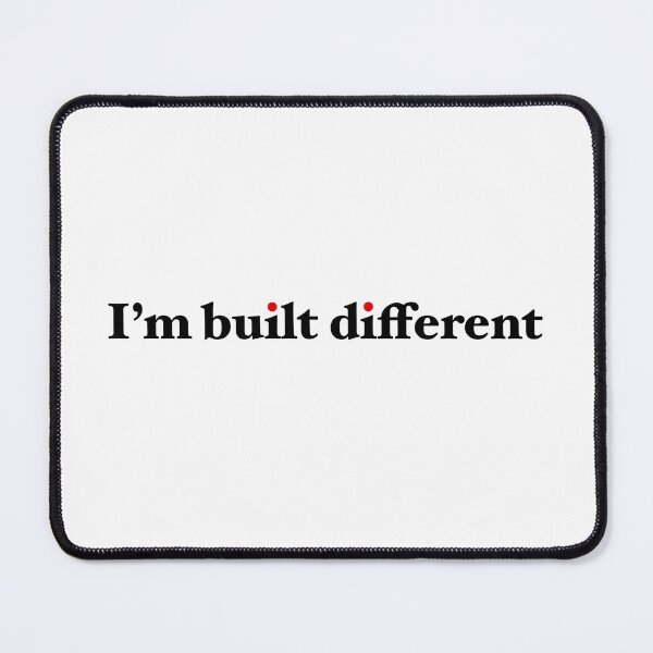 Item preview, I’m built different | Typography, design designed and sold by Giovanni-c.