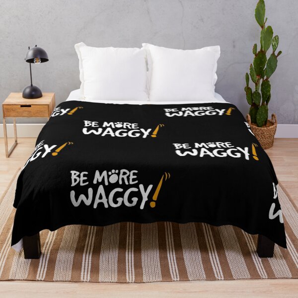 Item preview, BE MORE WAGGY mascota perro gato cachorro gatito amante de los animales positividad designed and sold by w1ckerman.