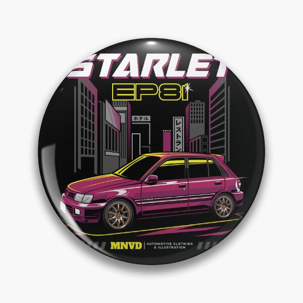 Item preview, Toyota Starlet EP81 Car Illustration designed and sold by mohalldi.