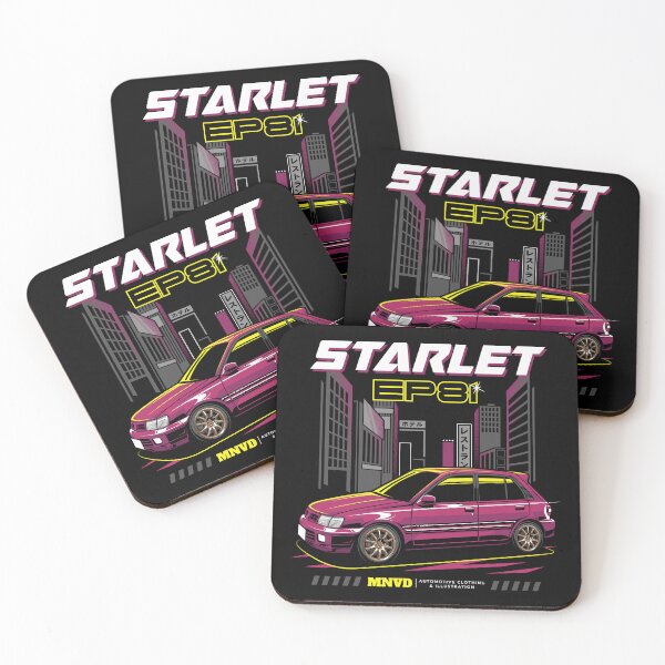 Item preview, Toyota Starlet EP81 Car Illustration designed and sold by mohalldi.