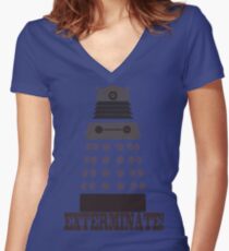 Exterminate Women's Fitted V-Neck T-Shirt