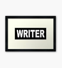 Castle - Richard Castle - Writer Framed Print