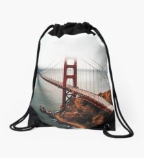 san francisco golden gate Drawstring Bag