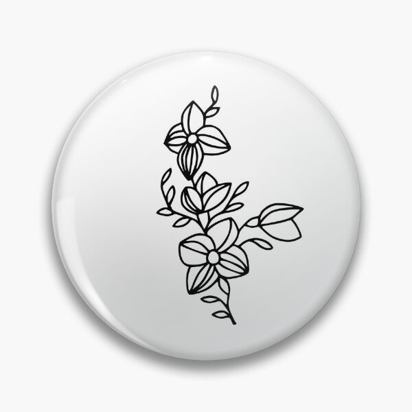 Item preview, One line hand drawn flowers designed and sold by AnmarkArt.