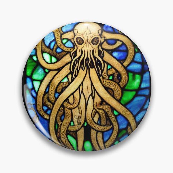 Item preview, Cthulhu Stained Glass designed and sold by Hiraeth Atelier.