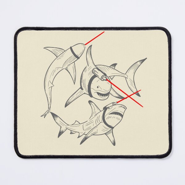 Item preview, Sharks with Laser Beams designed and sold by McPod.