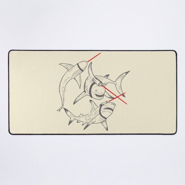 Item preview, Sharks with Laser Beams designed and sold by McPod.