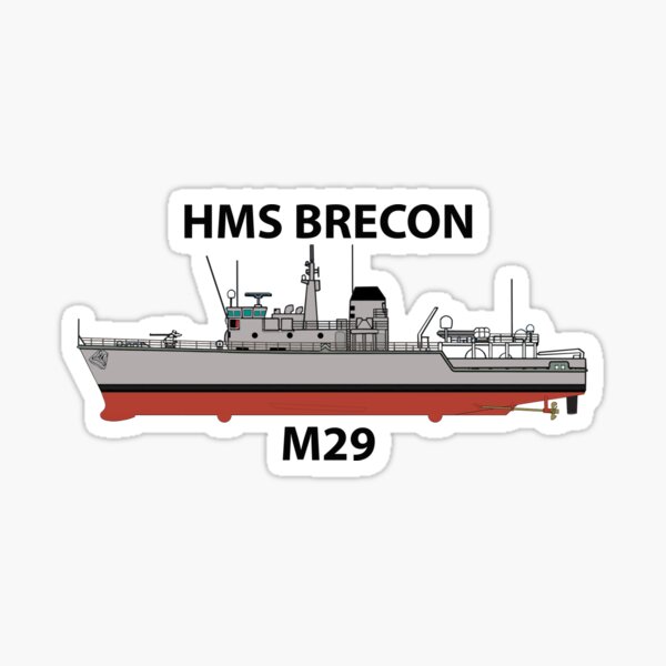 HMS BRECON - M29 - HUNT CLASS Sticker
