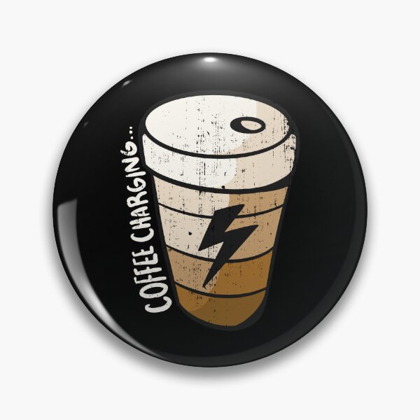 Item preview, Coffee Charging ..., Vintage, Morning Grumpy designed and sold by Shirtflyer.