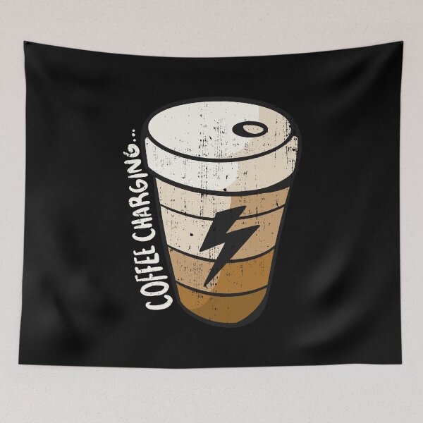 Item preview, Coffee Charging ..., Vintage, Morning Grumpy designed and sold by Shirtflyer.
