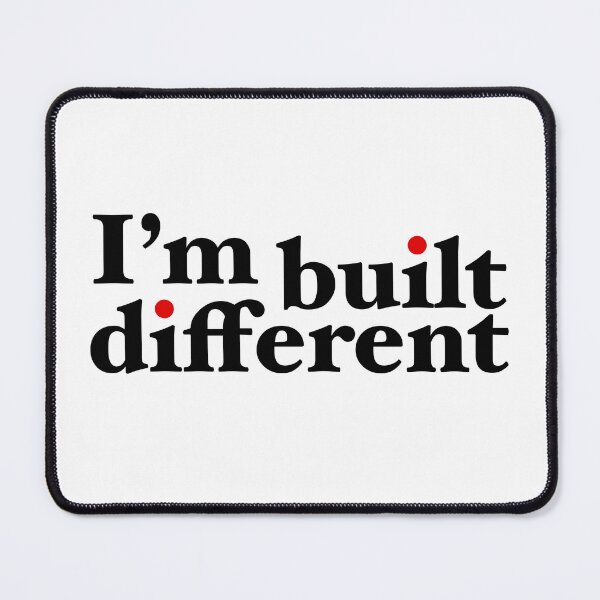 Item preview, I’m built different | Typography, large design designed and sold by Giovanni-c.