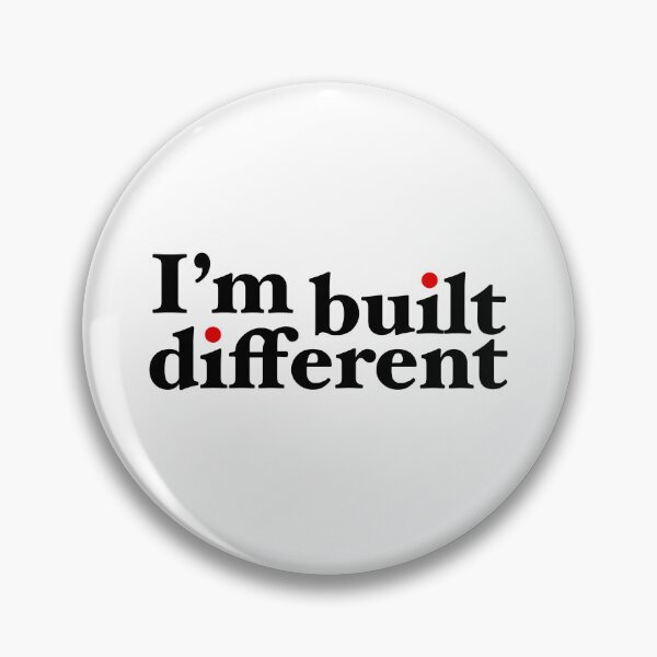 Item preview, I’m built different |  Typography, large design designed and sold by Giovanni-c.