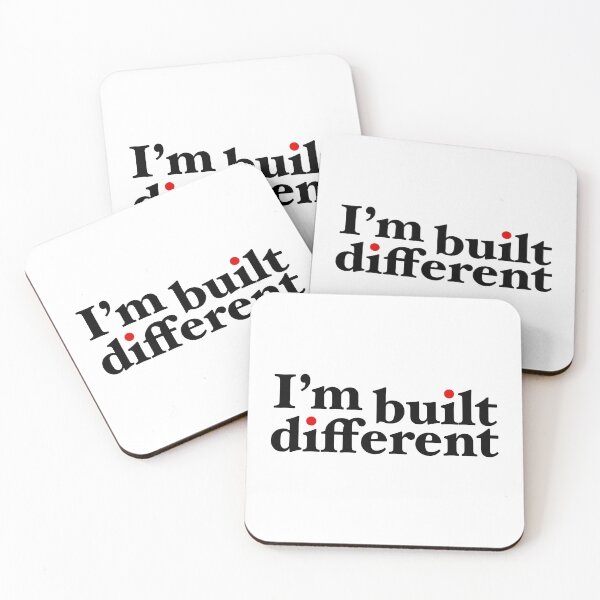 Item preview, I’m built different |  Typography, large design designed and sold by Giovanni-c.