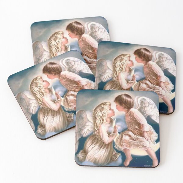 Item preview, Two Young Angels on the Cloud and Moon 2 designed and sold by Rowena Jones.