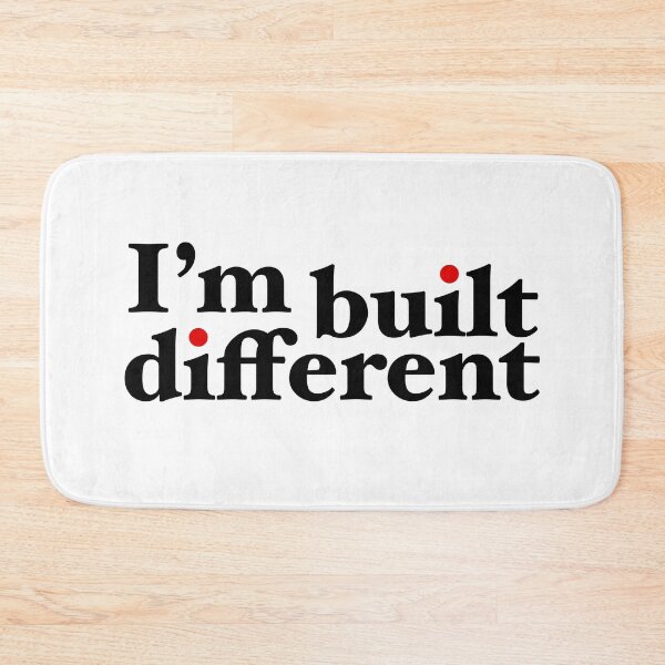Item preview, I’m built different |  Typography, large design designed and sold by Giovanni-c.