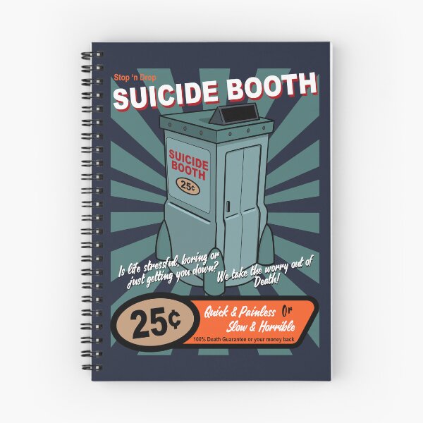 Item preview, Stop and Drop Suicide Booth designed and sold by Meta Cortex.