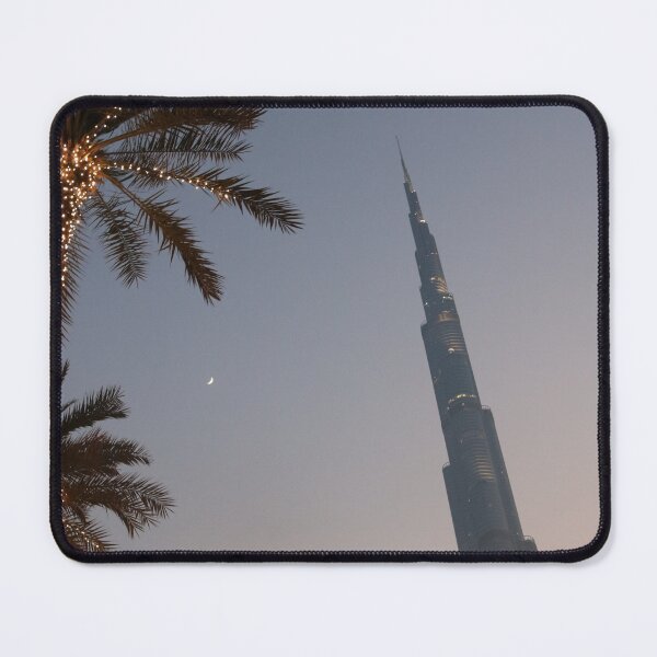 Item preview, Burj Khalifa & Dubai Shopping Mall Palm Tree designed and sold by EatsSleepsViews.