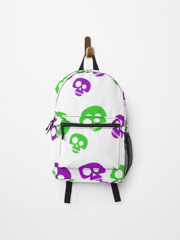 Thumbnail 1 of 3, Backpack, Halloween Skull Pattern designed and sold by LMoonDesigns.