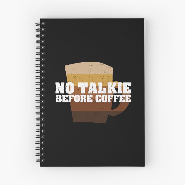 Item preview, No Talkie Before Coffee, Vintage, Morning Grumpy designed and sold by Shirtflyer.