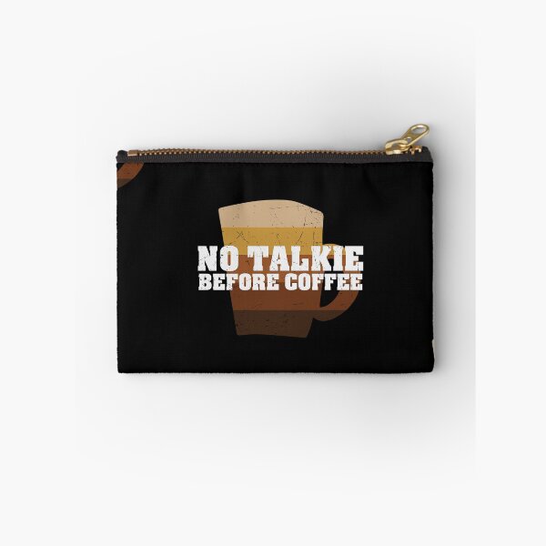Item preview, No Talkie Before Coffee, Vintage, Morning Grumpy designed and sold by Shirtflyer.