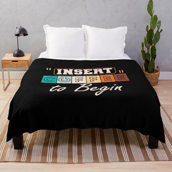 Item preview, Insert Coffe To Begin, Vintage, Morning Grumpy designed and sold by Shirtflyer.