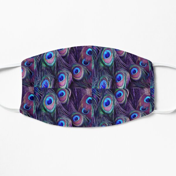 Peacock Feather Flat Mask