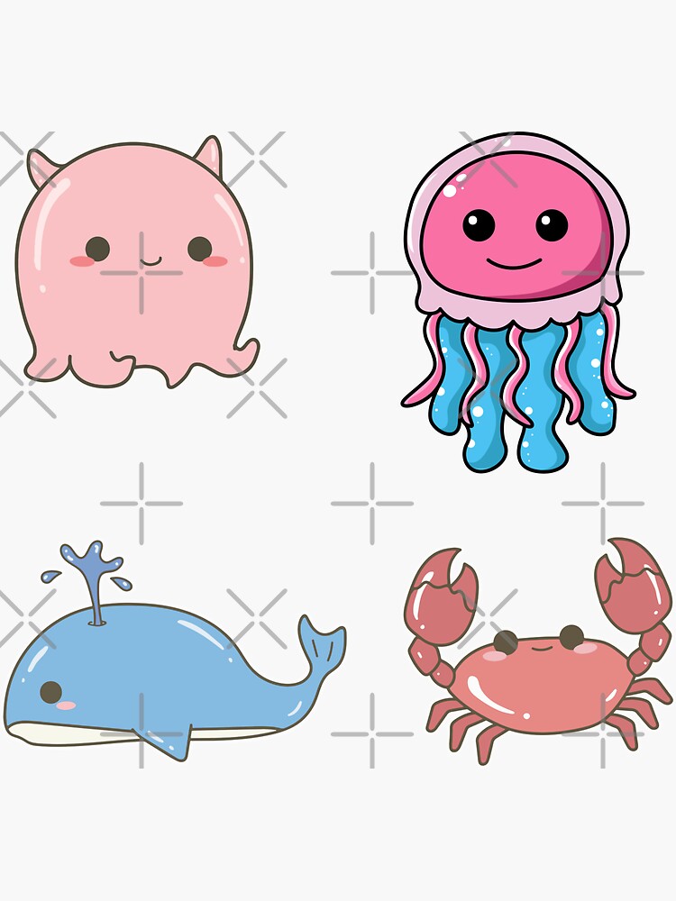 Whale Stickers Sea Creature Stickers Fun Stickers Cool Stickers Holographic  Stickers Sea Life Stickers Sea Animal Stickers for Kids Cute Animal