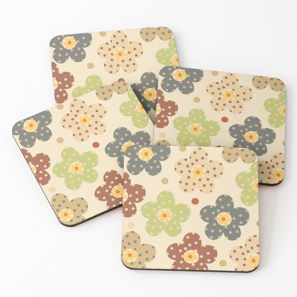 Item preview, Retro Groovy Flower. Polka Dot Groovy Flower Pattern. Vintage Daisy And Camomile Flower designed and sold by risingrocket.