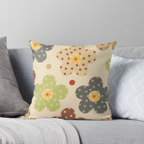 Item preview, Retro Groovy Flower. Polka Dot Groovy Flower Pattern. Vintage Daisy And Camomile Flower designed and sold by risingrocket.