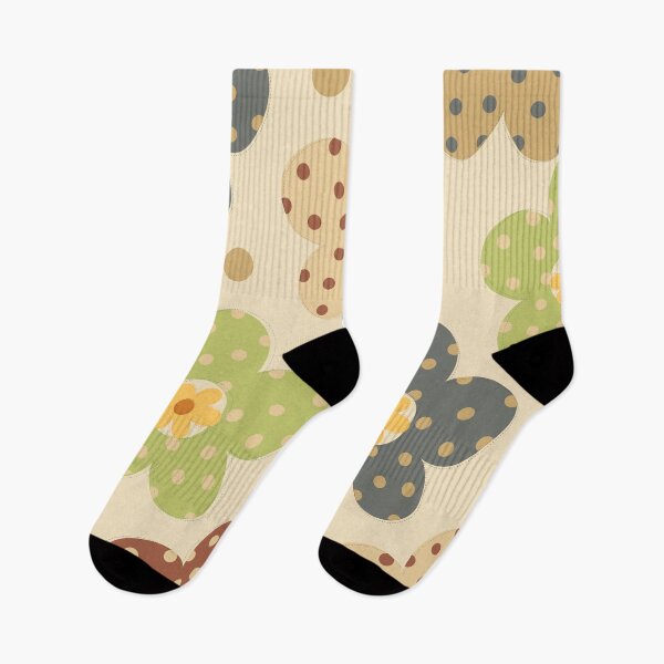 Item preview, Retro Groovy Flower. Polka Dot Groovy Flower Pattern. Vintage Daisy And Camomile Flower designed and sold by risingrocket.